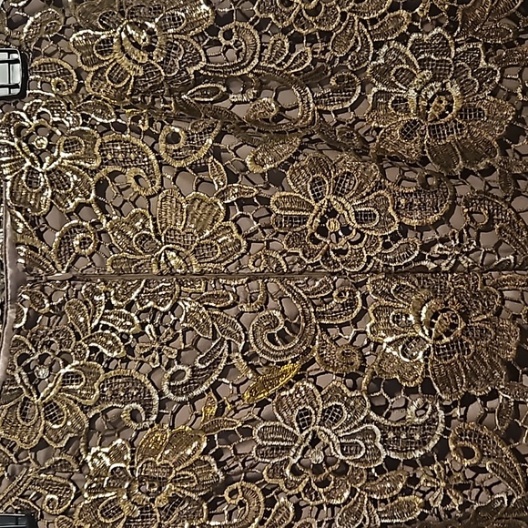 Gold lace skirt - Picture 3 of 4